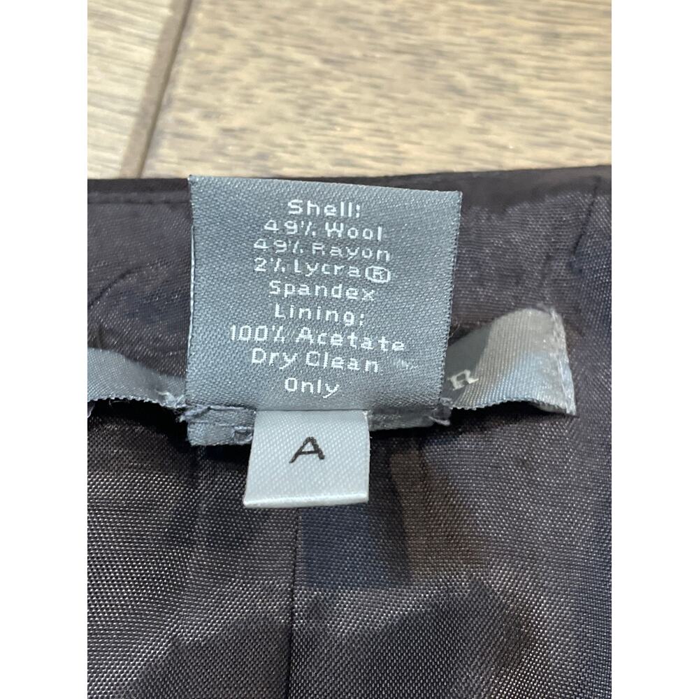 Ann Taylor Flare Skirt Size 4 Brown Wool Blend Lined - Picture 6 of 9